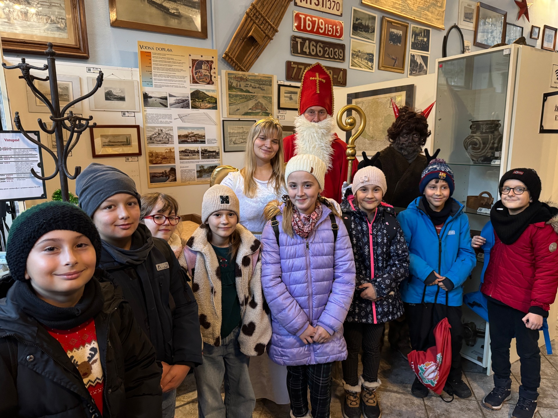 6. december 2025 - Mikuláš v Múzeu dopravy v Rajeckých Tepliciach